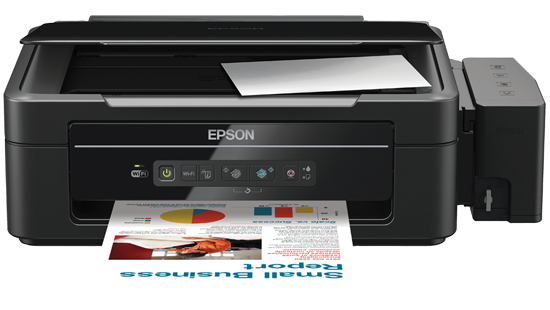 Máy in Epson L355, In, Scan, Copy, Wifi, In phun màu tiếp mực ngoài